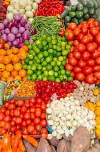 Fresh and organic vegetables at farmers market