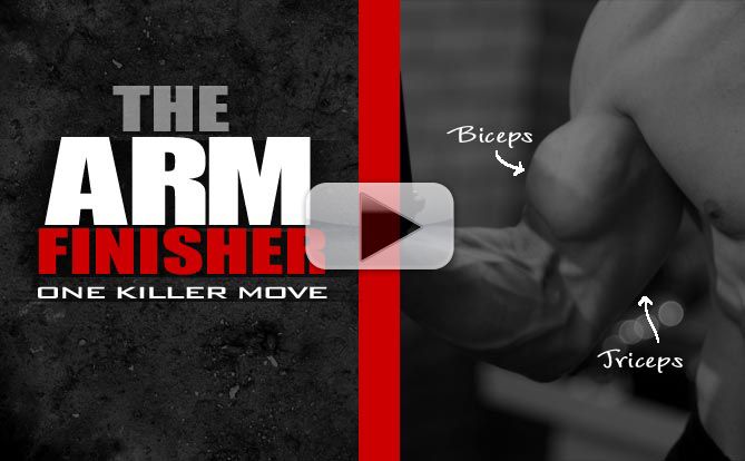 arm workout finisher exercise