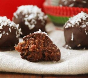 dark chocolate coconut bites