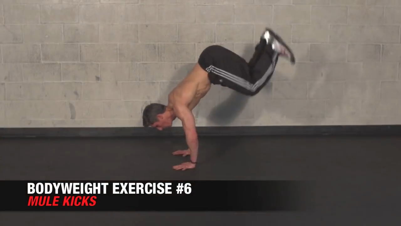 mule kick exercise