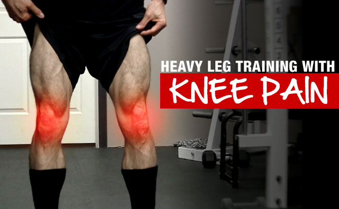 heavy leg training with knee pain