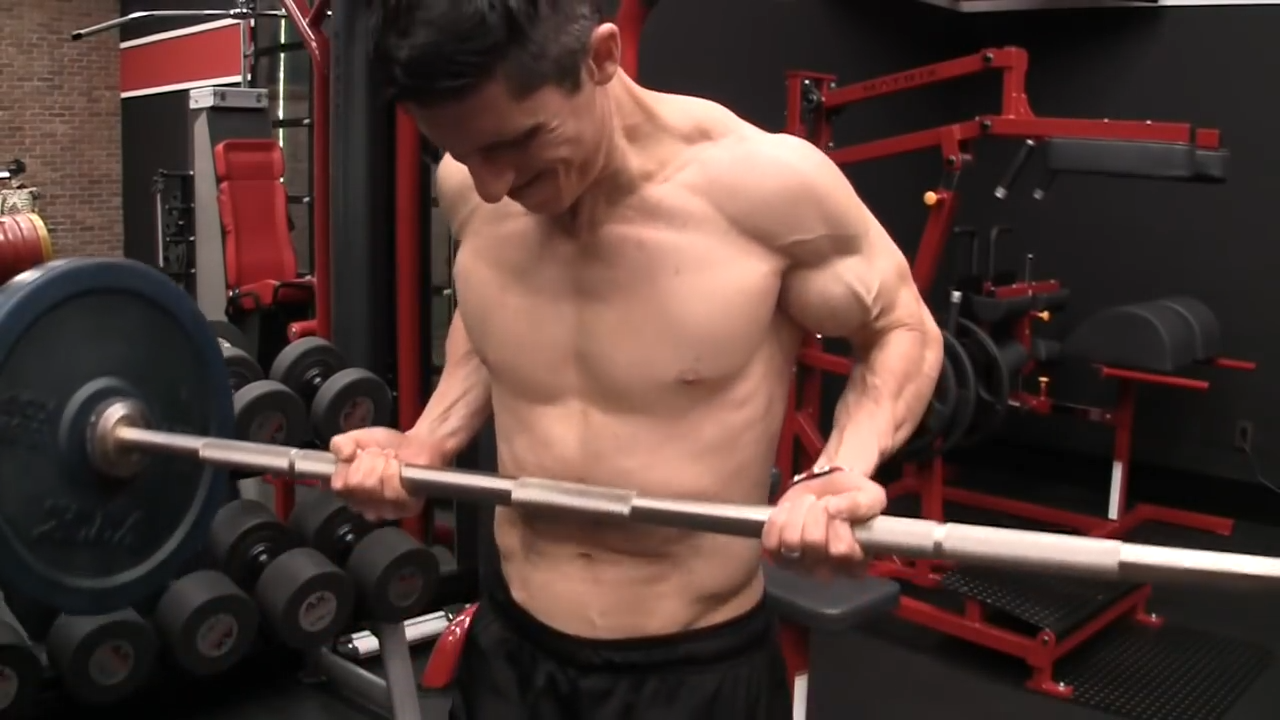 drag curl biceps exercise