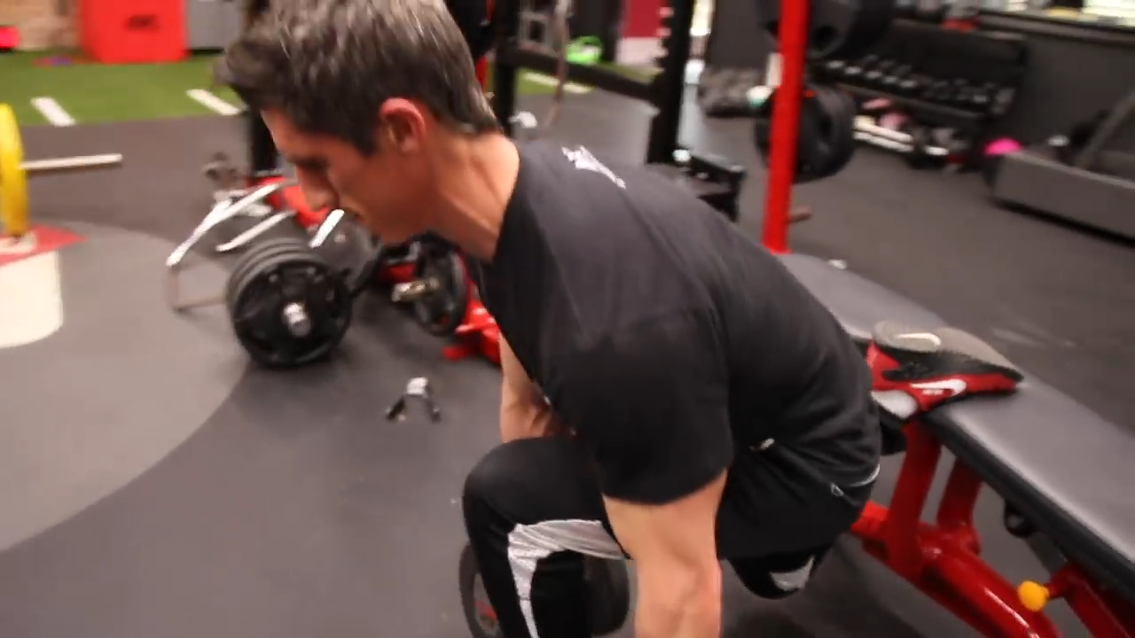 dropping straight down in the bulgarian split squat hits the quads preferentially