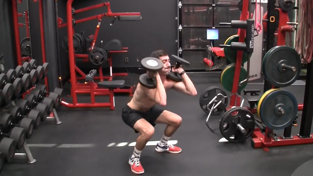 dumbbell squat clean