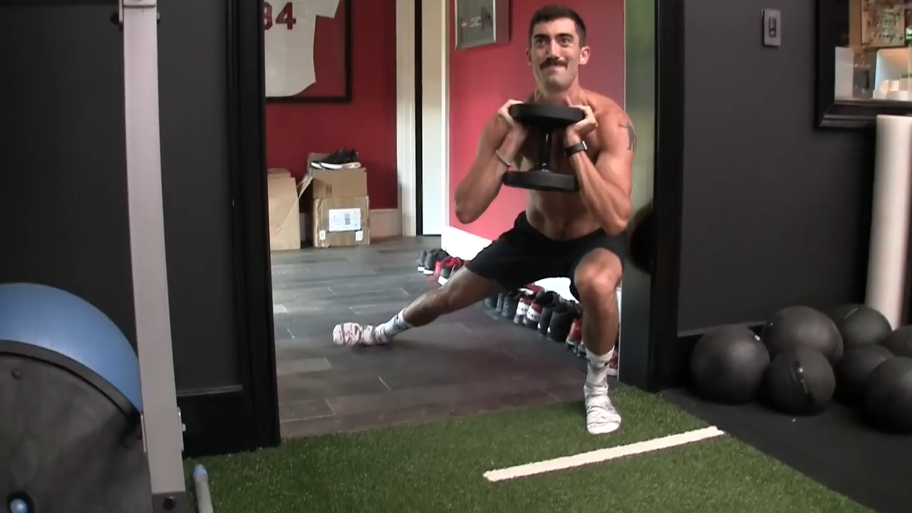 goblet adductor lunge