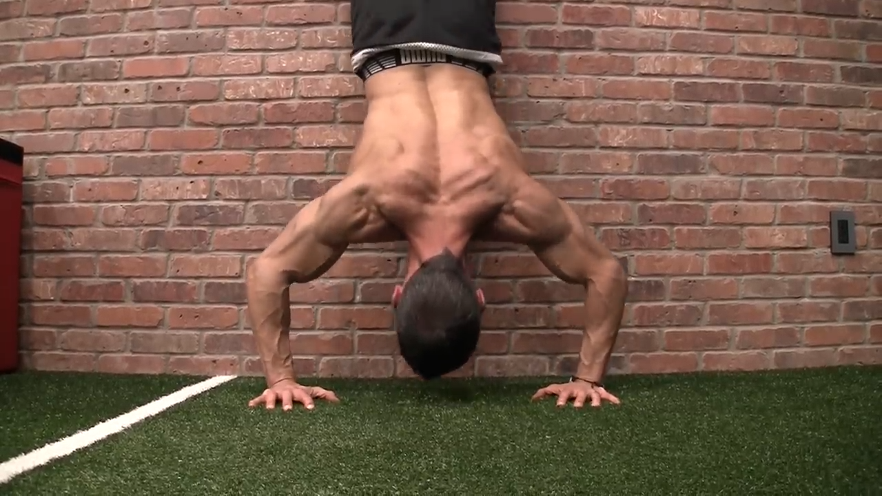 handstand press shoulder exercise