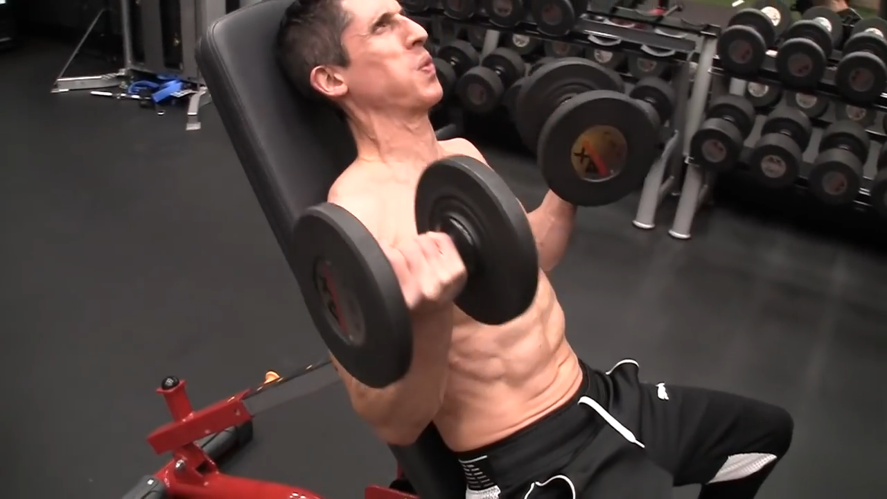 incline dumbbell curl