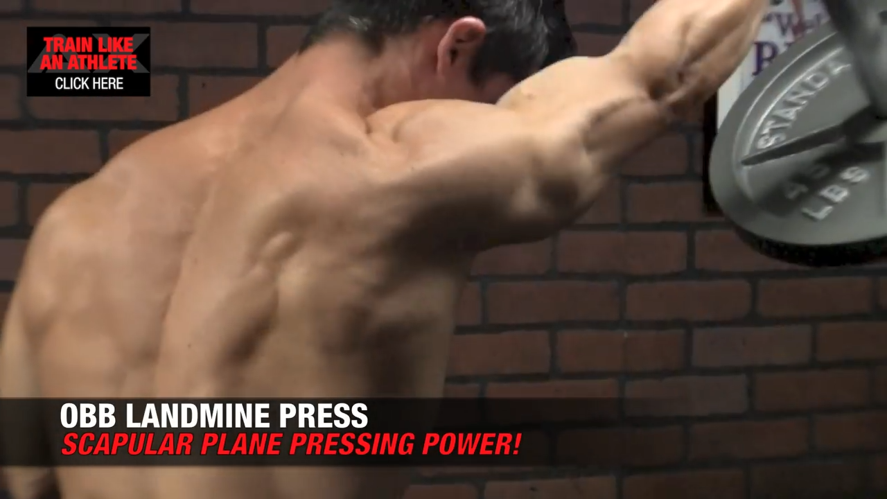 obb landmine press shoulder exercises