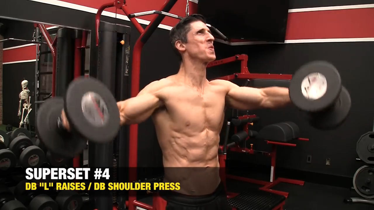 dumbbell l raises