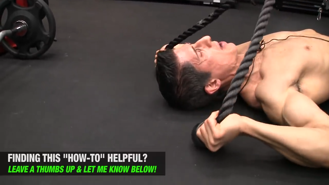 face pull on the ground helps reinforce leading with hands