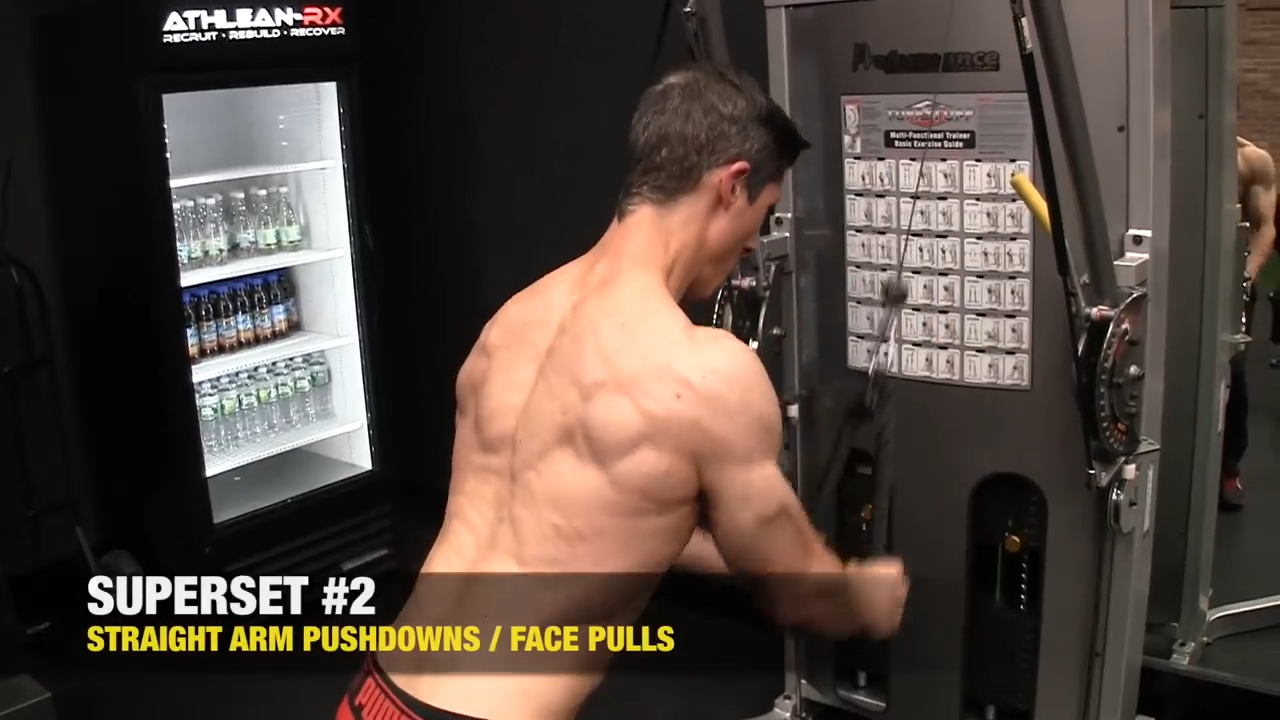 straight arm pushdown exercise