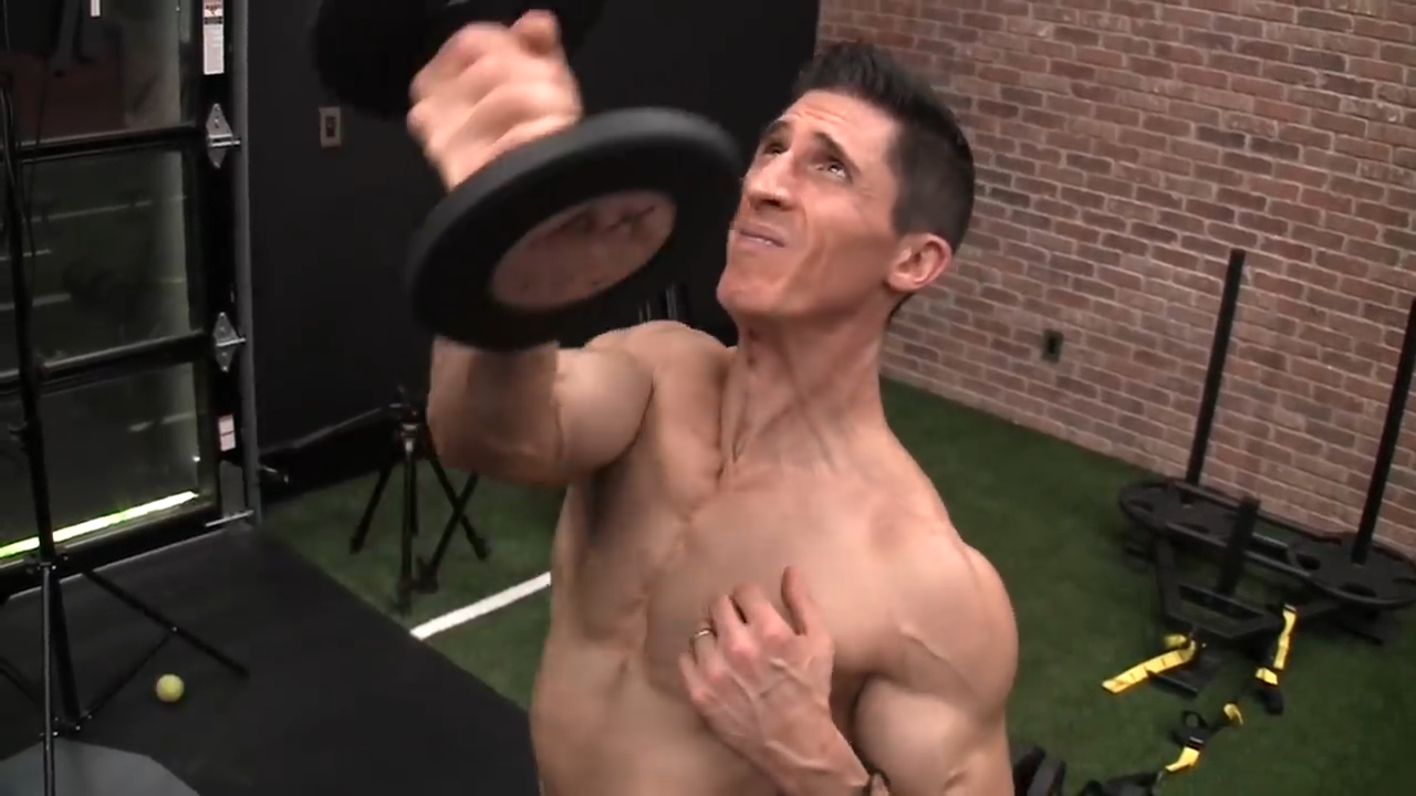 dumbbell ucv high raise chest adduction exercise