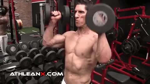 dumbbell standing press