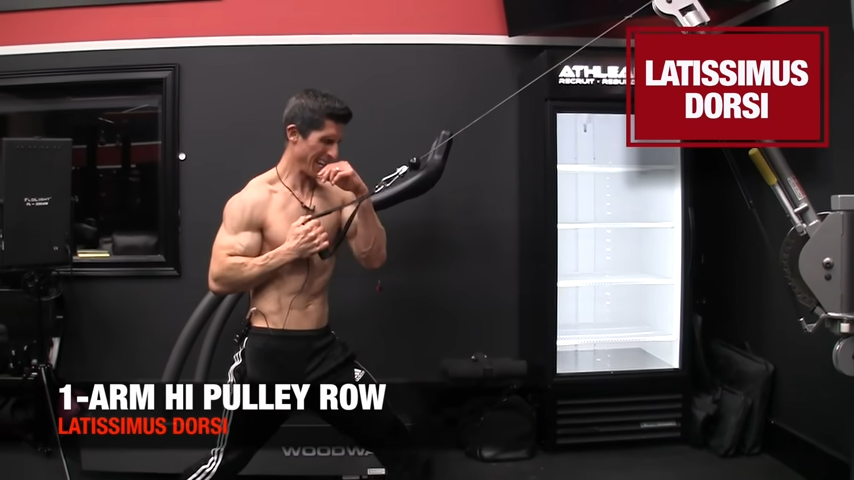 1 arm hi pulley row