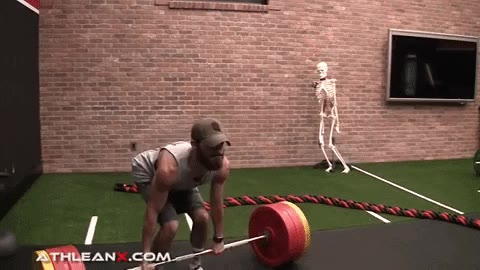 think of the deadlift as a push through first half of movement and a pull for second half