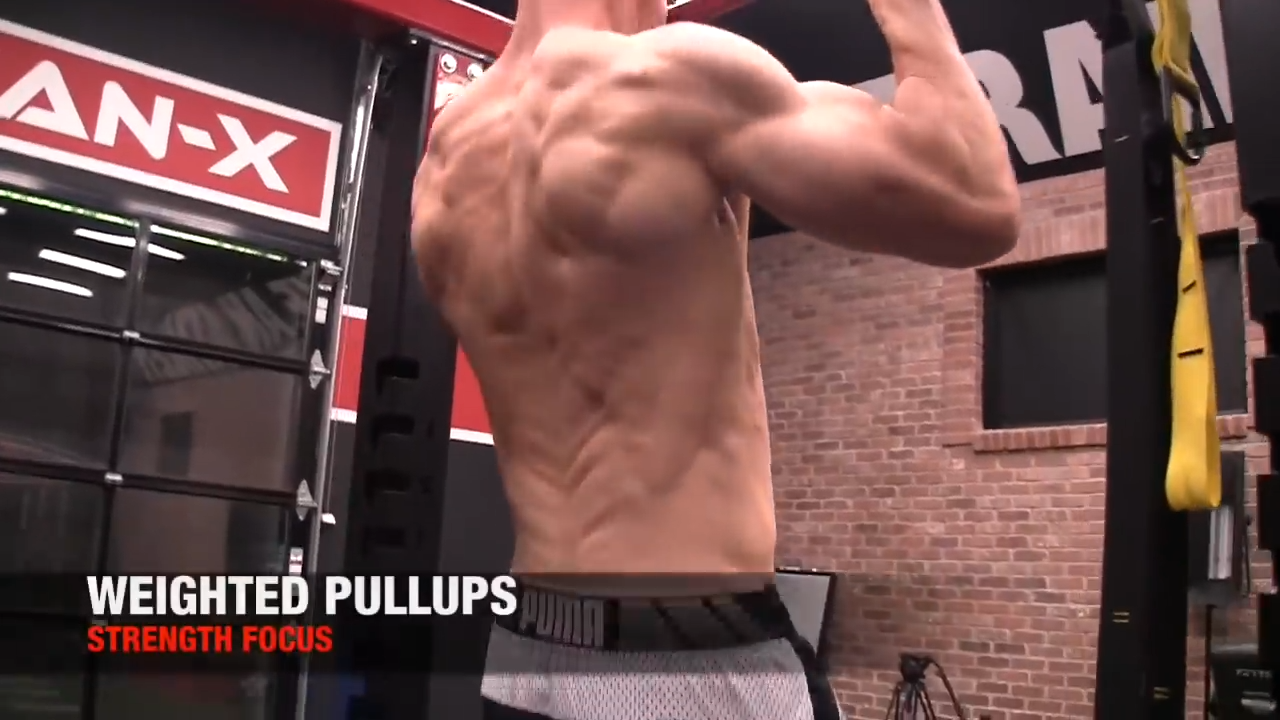 weighted pullup for back strength