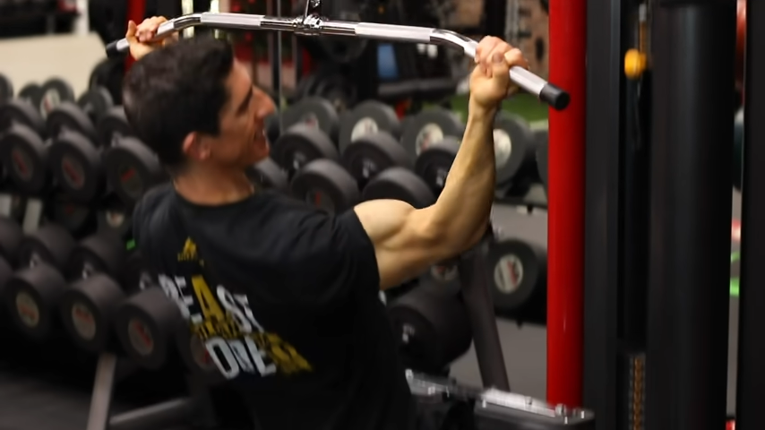 wide arm reverse pulldown