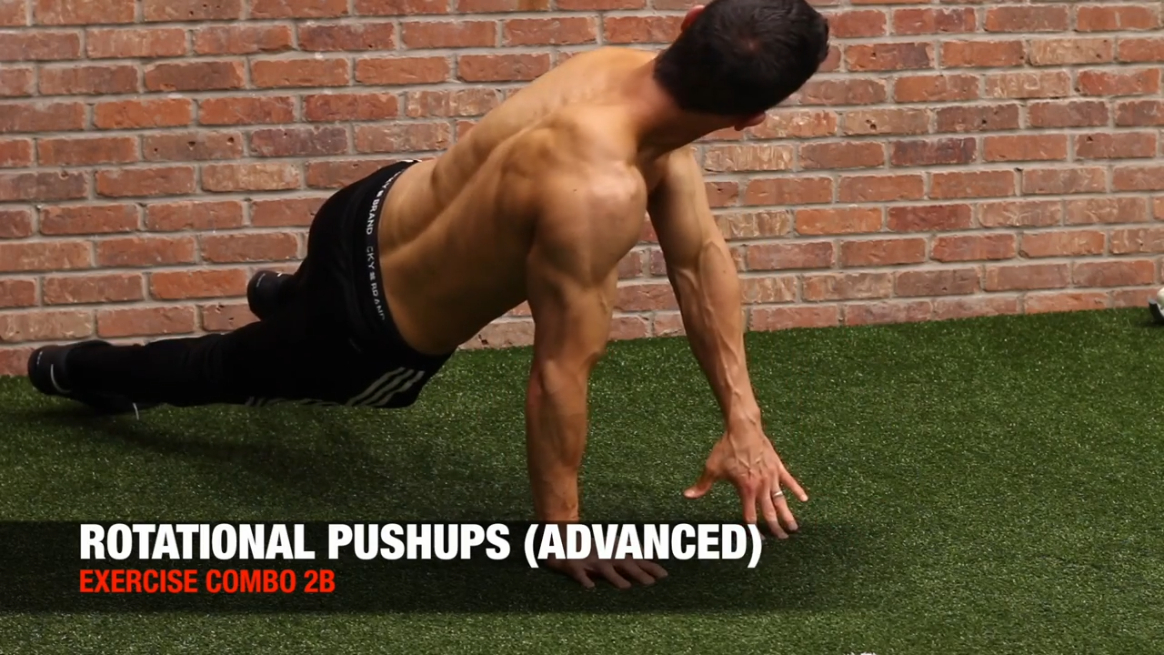 rotational pushup