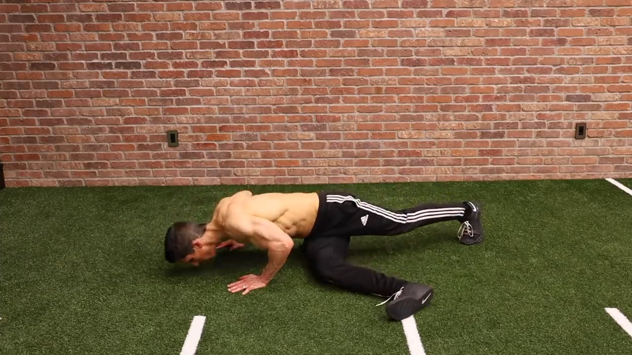 step through pushups