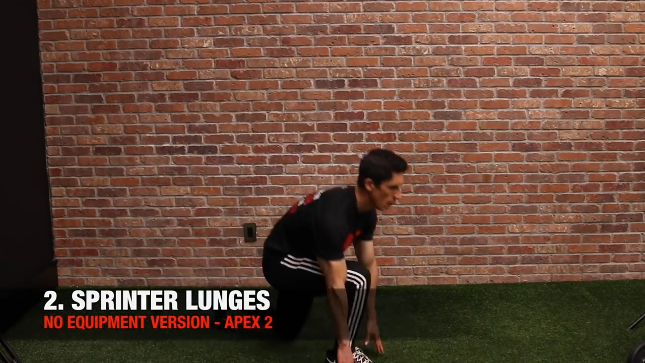 bodyweight sprinter lunge