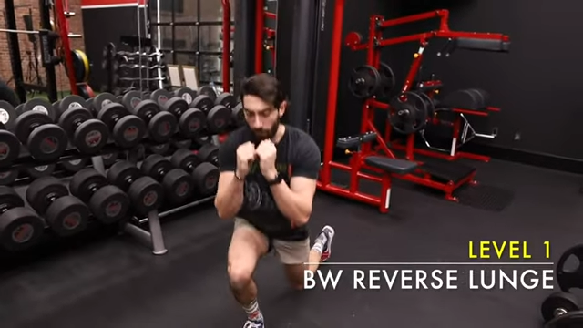 bodyweight reverse lunge