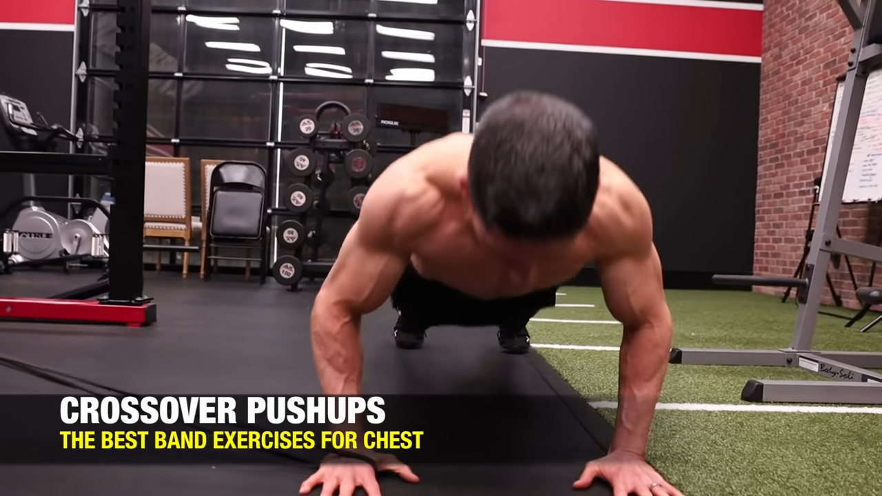 crossover-pushups