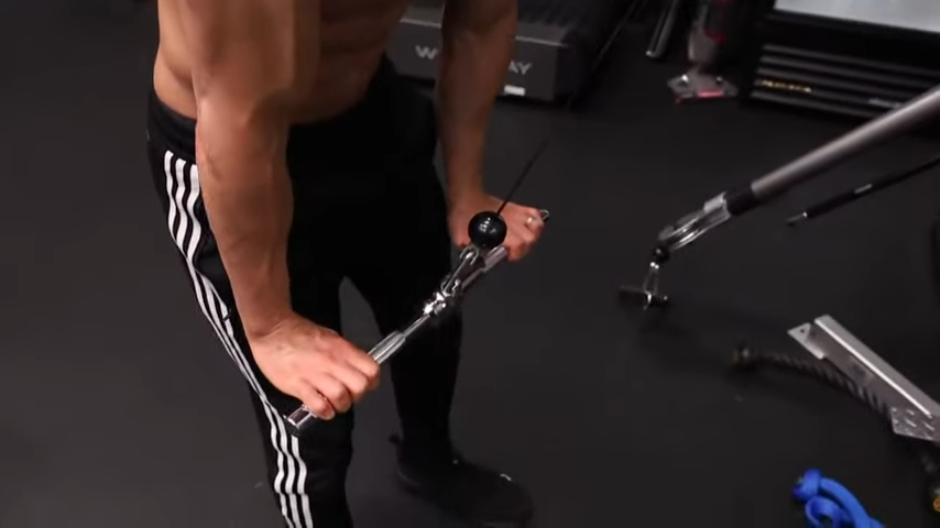 full lockdown in triceps pushdown