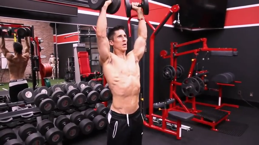 dumbbell shoulder press