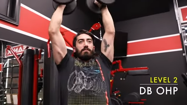 dumbbell overhead press