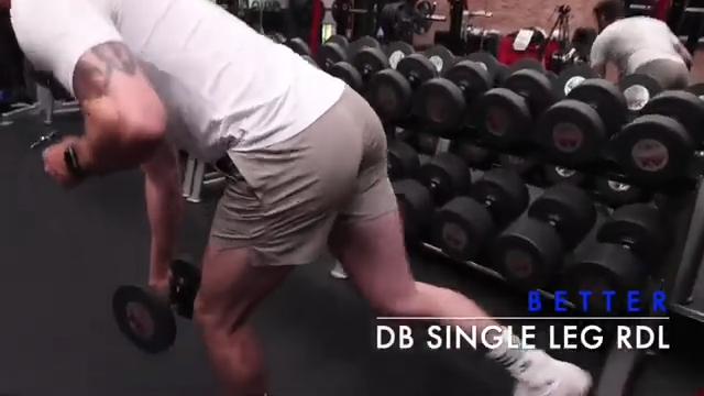 dumbbell single leg rdl