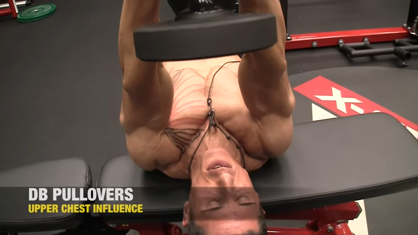 dumbbell pullovers for upper chest