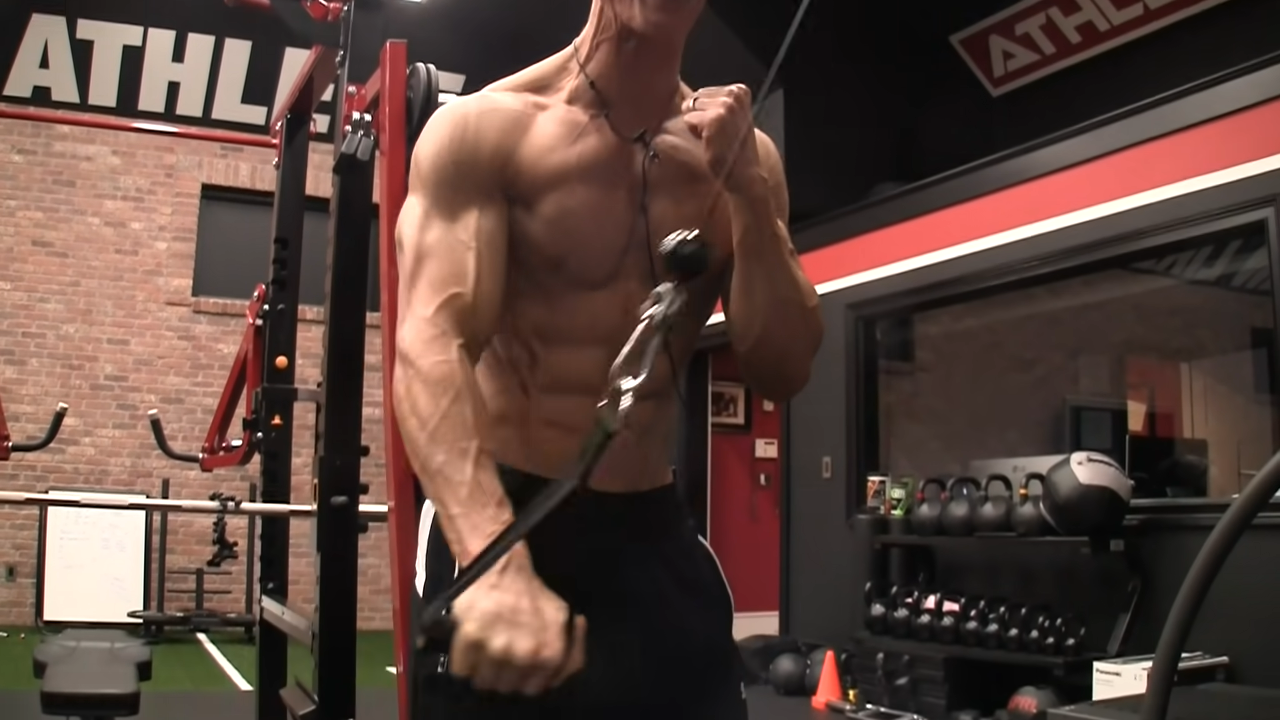 single arm straight arm pushdown