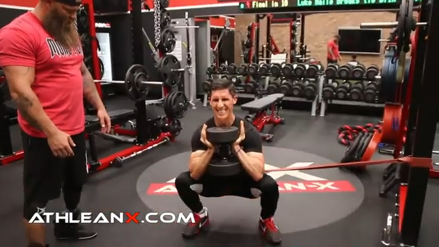 banded goblet squat